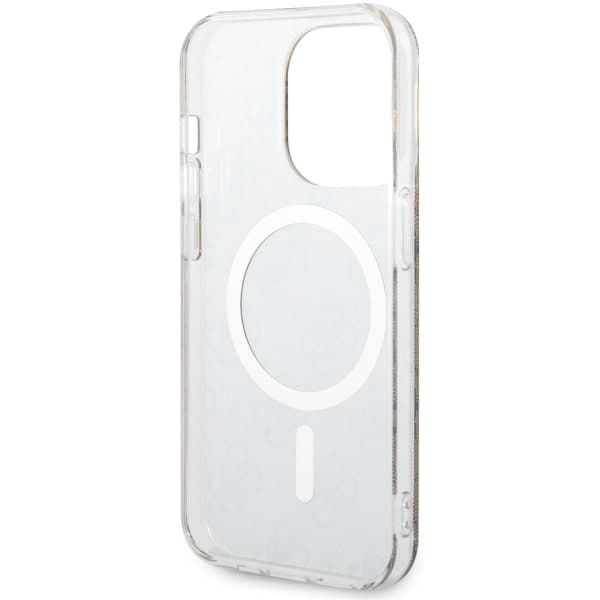 Guess IML 4G MagSafe-etui til iPhone 14 Pro, brun/brun