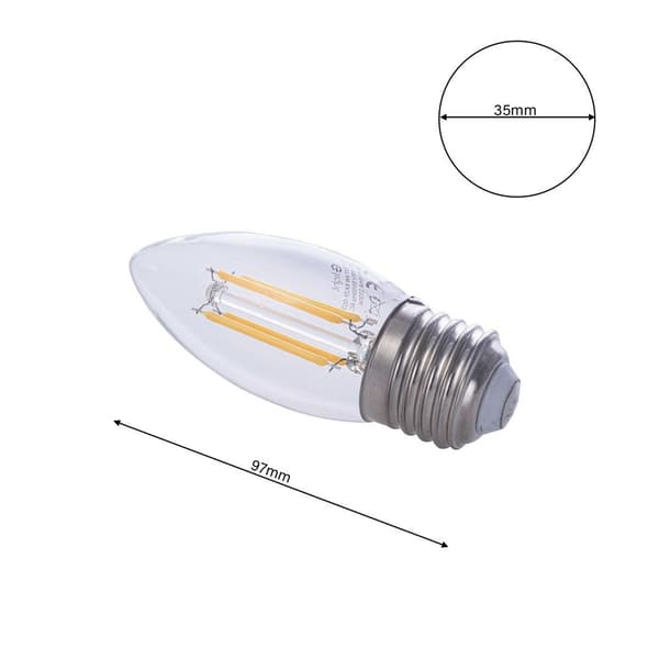 LED-ljuslampa E27 5W