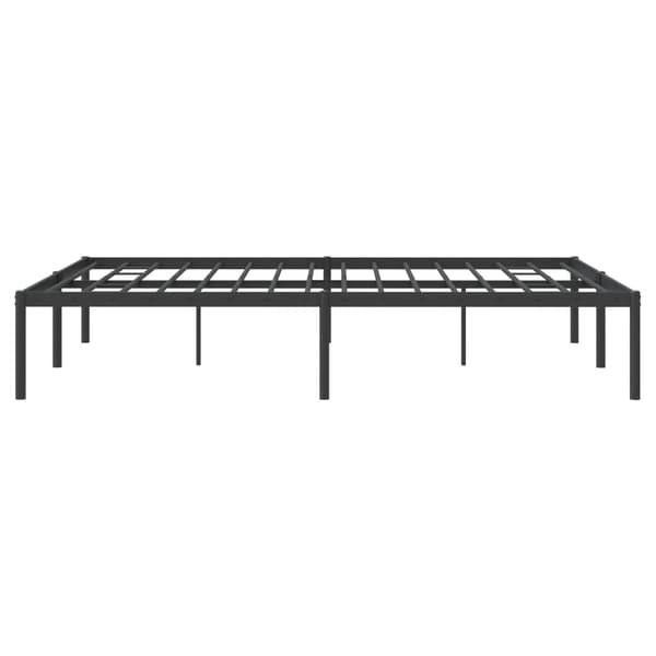 vidaXL metalsengestel sort 150x200 cm