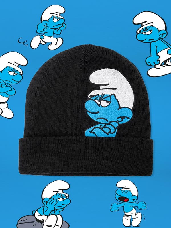 Smurffit Kietaisupipo Musta Grumpy Hahmo Uni