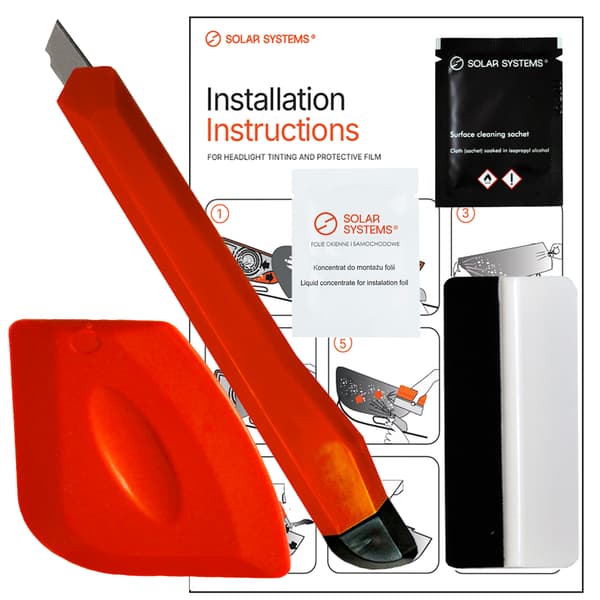 Lampefolie LYS SORT (30 cm x 1,0 m)