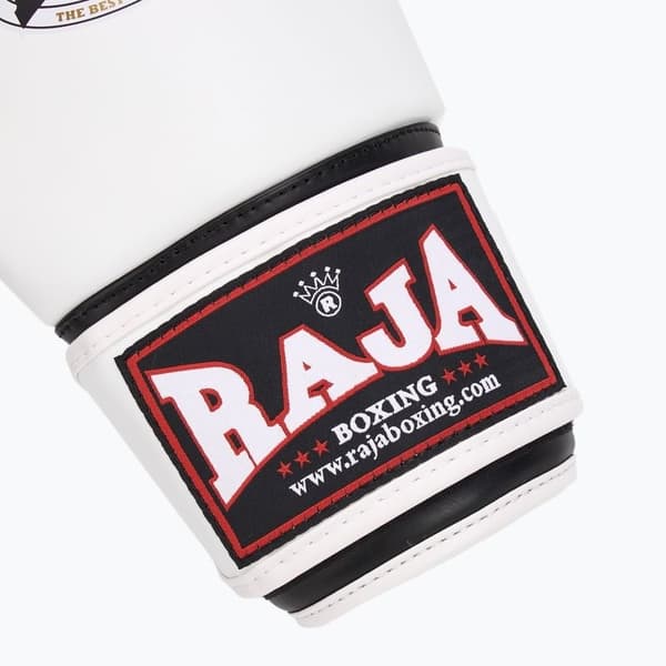 Raja Standard boksehandsker i syntetisk læder, hvide, 355 g