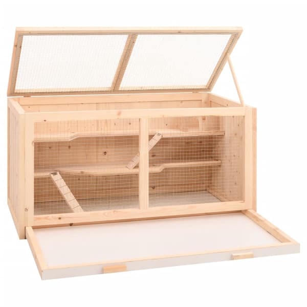 vidaXL Hamsterinhäkki 89,5x45x45 cm Täyskuusi