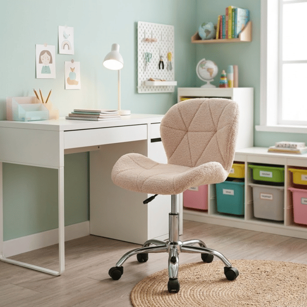 Luca boucle kontorstol beige