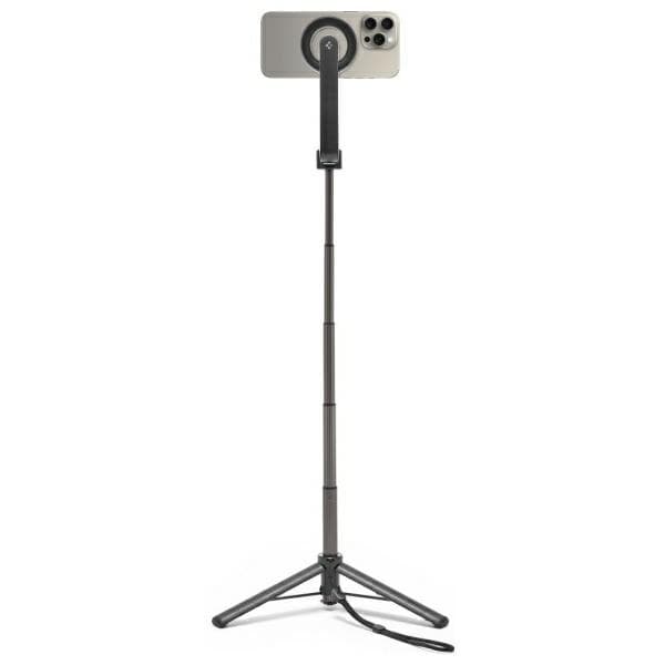 Spigen Selfiestick S571W MagSafe -kolmijalka Bluetooth musta/musta AMP07656