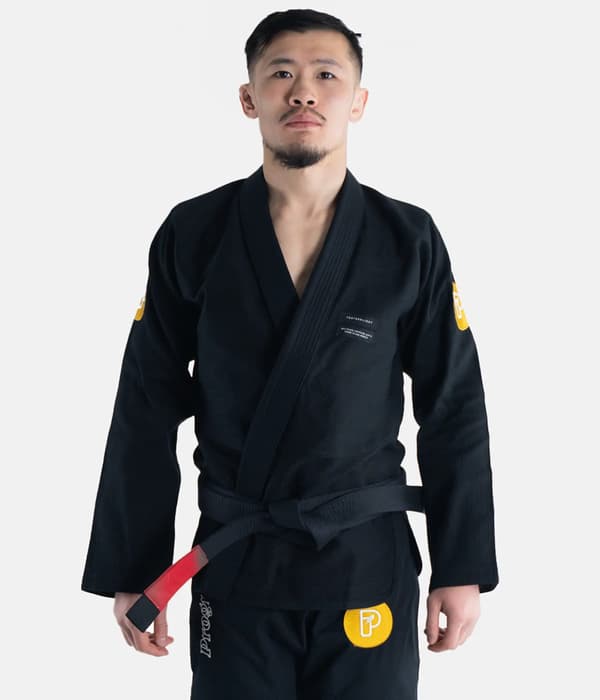 Progress Kimono/Gi BJJ Herre Fjerlet Letvægts Konkurrence Sort A3