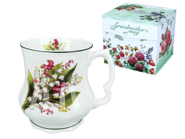 Carmani, Mormors mugg 370ml - liljekonvaljer