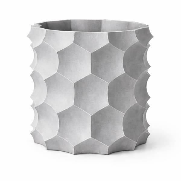 Grå 3D geometrisk urtepotte, moderne dekorativ til planter