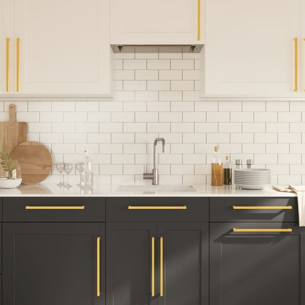 vidaXL skabsgreb, 20 stk., guld, 320 mm, rustfrit stål