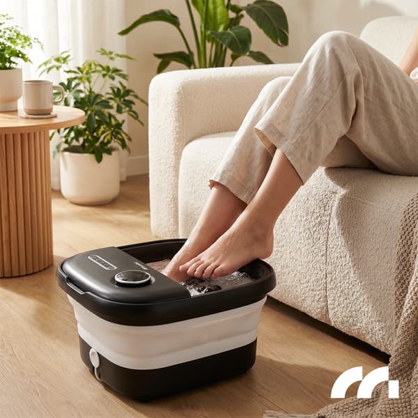 Vandfodmassageapparat Hydromassage til ben Varmeruller Timer Sammenklappelig PRO-Hydro500WS