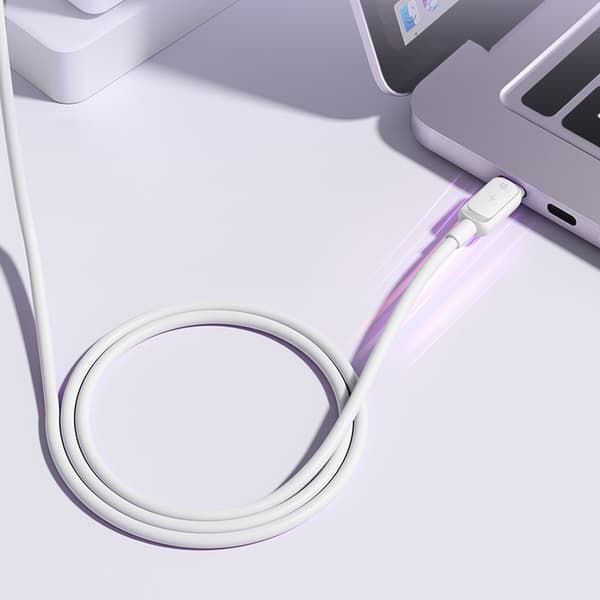 USB-C 60W 1,2m laddningskabel - Vit