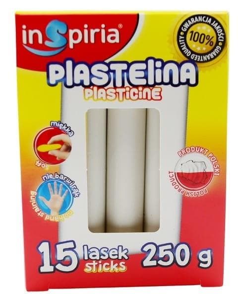 Hvid modellervoks 15 pinde 250 g