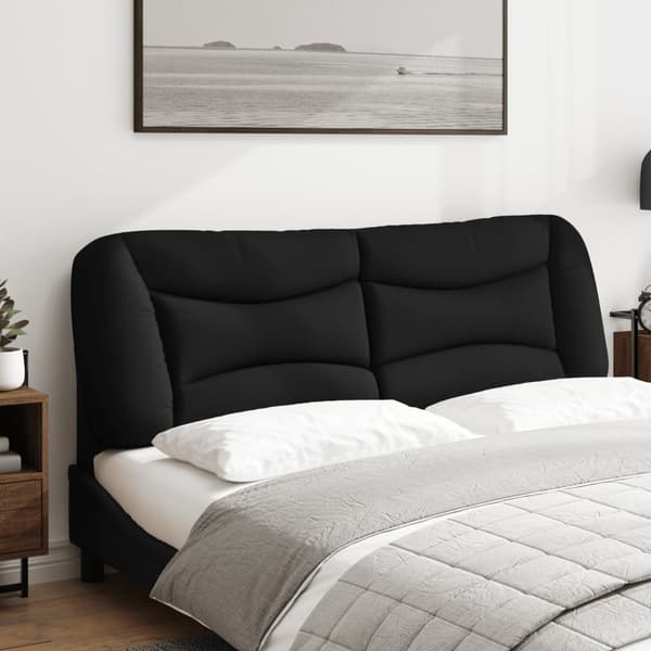 vidaXL hovedgærdehynde, sort, 160 cm, stof