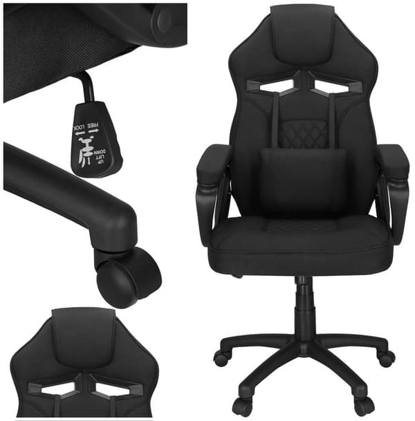 Springos HF0036 Sort Gamingstol
