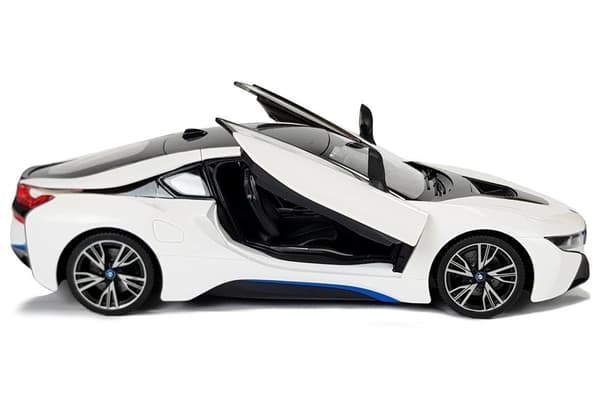 Fjernstyret bil BMW i8 Rastar 1:14 Hvide automatiske døre