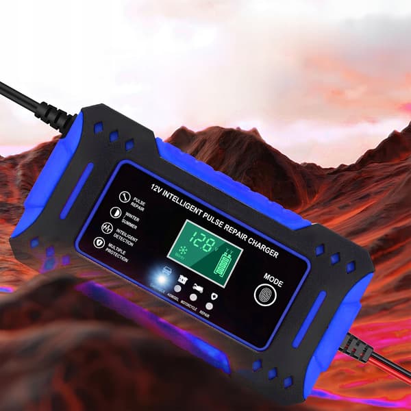 AUTOMATISK BATTERILADDARE MED 12V BATTERIREPARATORSFUNKTION