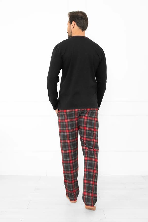 Herrpyjamas med lång ärm, långbyxor Rusoli L
