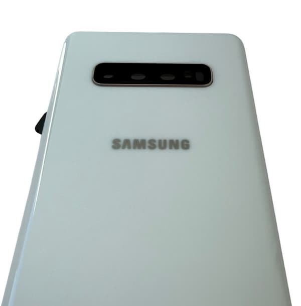 ORG Originalt Bagcover til Samsung Galaxy S10+ Plus, Hvid