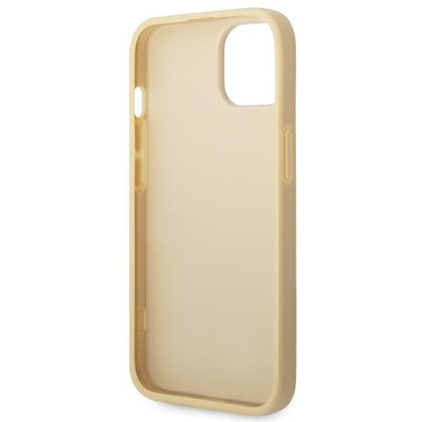 Guess Glitter Script-skal till iPhone 14, guld