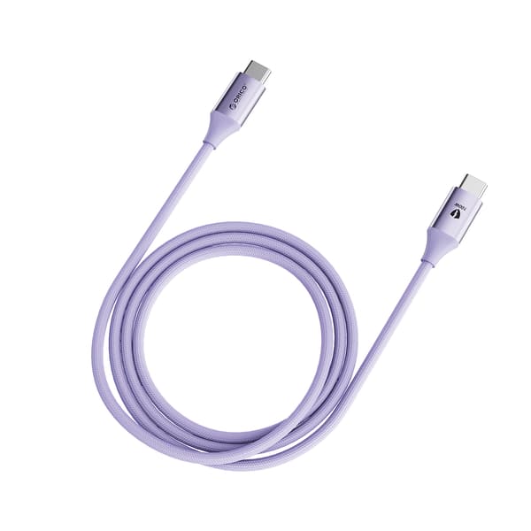 CDX 100W 5A strømforsyning USB-C kabel 1m - lilla