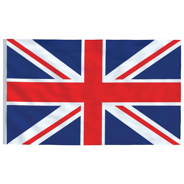 vidaXL britisk flag, 90x150 cm