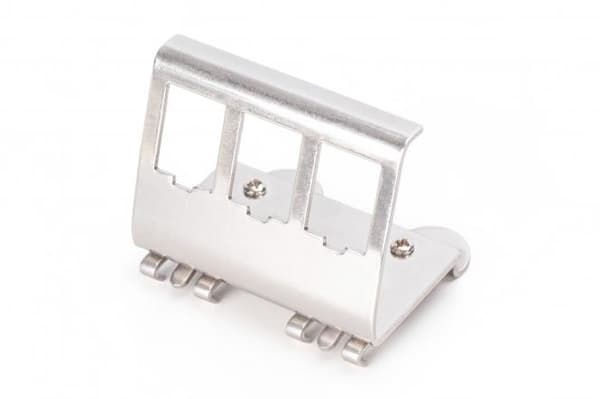 Keystone DIN-kiskoadapteri kolmelle Keystone-moduulille