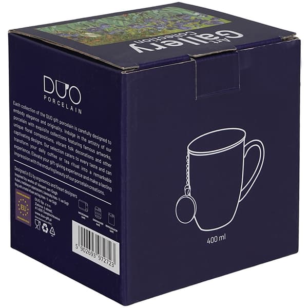 IRISES Van Gogh 400 ml mugg med infuser och hänge