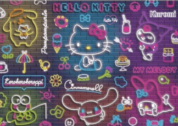 PALAPELI 500 NEON HELLO KITTY 37523