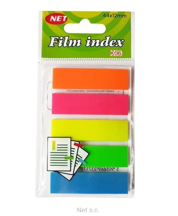 Neon transparenta indexflikar 5x25K