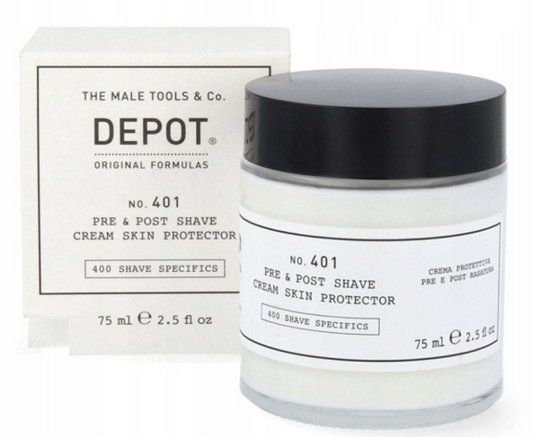 Depot nr 401 Hudskydd före och efter rakning 75 ml