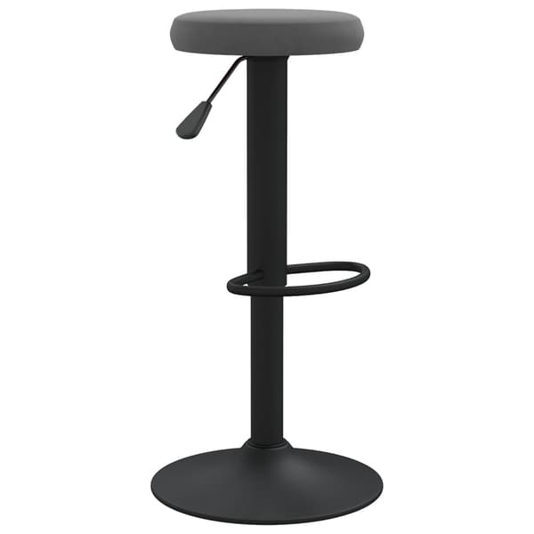 vidaXL Barstolar, set om 2, mörkgrå, klädda i sammet