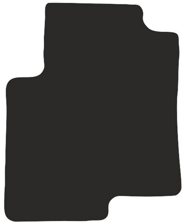 polyamid førermåtte til: Smart ForFour I hatchback 2004-2007 gummibelagt førermåtte