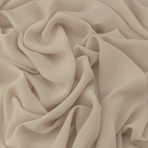 Beige chiffonmateriale
