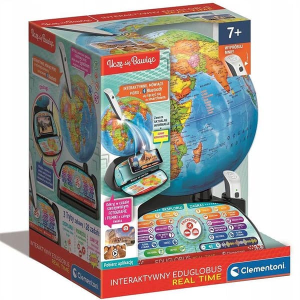 Clementoni Interactive Globe Eduglobus Exploreglobe Real Time 50848