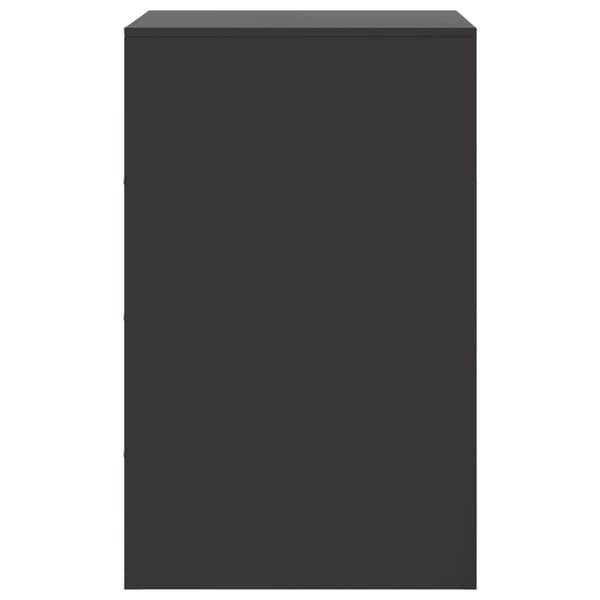 vidaXL sengebord sort 34,5x39x62 cm stål