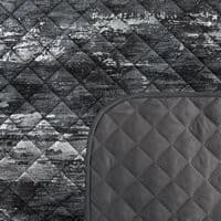 BLINK/3 sengetæppe 170x210 sort quiltet