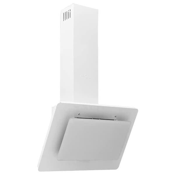 vidaXL emhætte 60 cm rustfrit stål og hærdet glas hvid