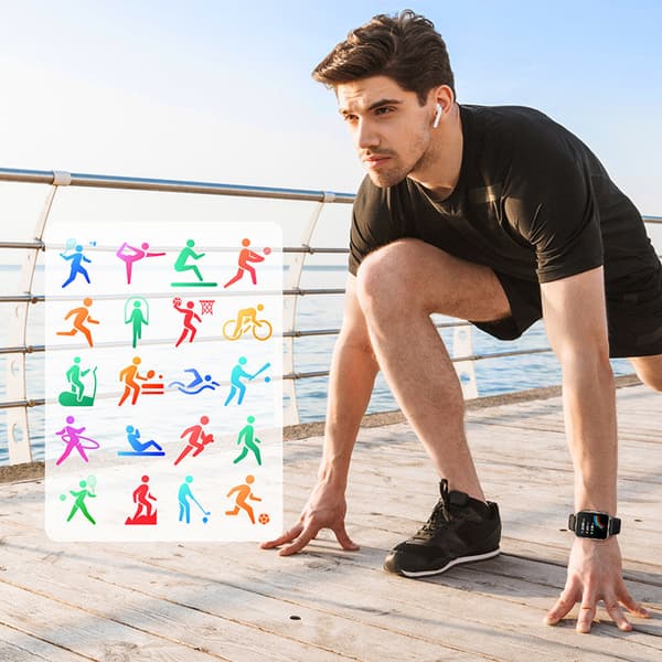 Fit-Life JR-FT3 PRO Smartklocka Mörkgrå