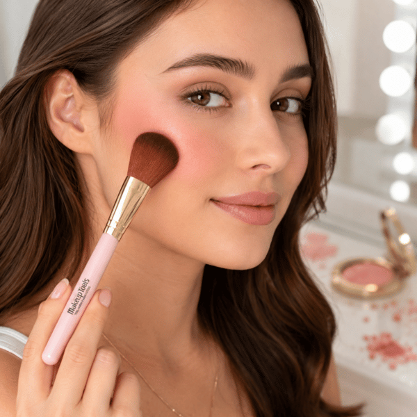 Makeupbørste til blush, bronzer, løs pudder og mineralfoundation