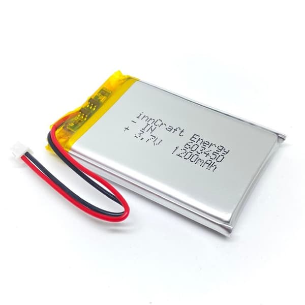 Lithiumpolymerbatteri 1200mAh 3,7V IN603450