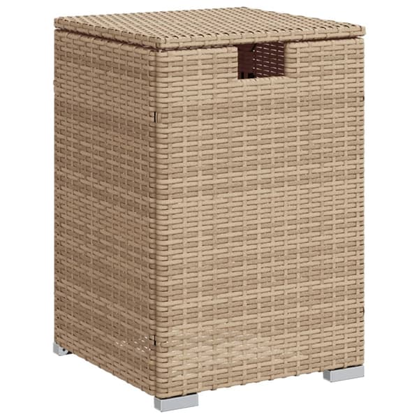 vidaXL Pulloteline/pöytä beige 40x40x60 cm polyrottinki