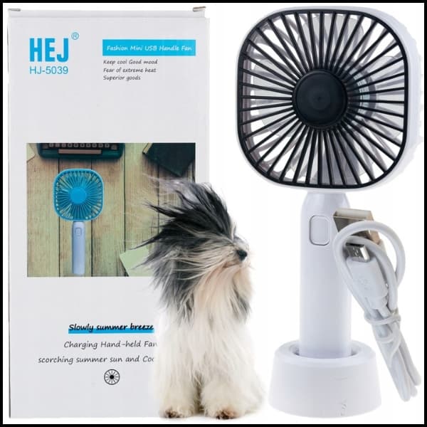 VENTILATOR MINI HÅNDVENTILATOR REJSE STRANDSKRIVEBORD USB