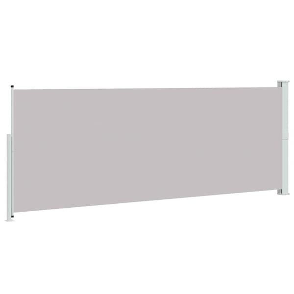 vidaXL Utfällbar sidomarkis för uteplats 180x500 cm grå