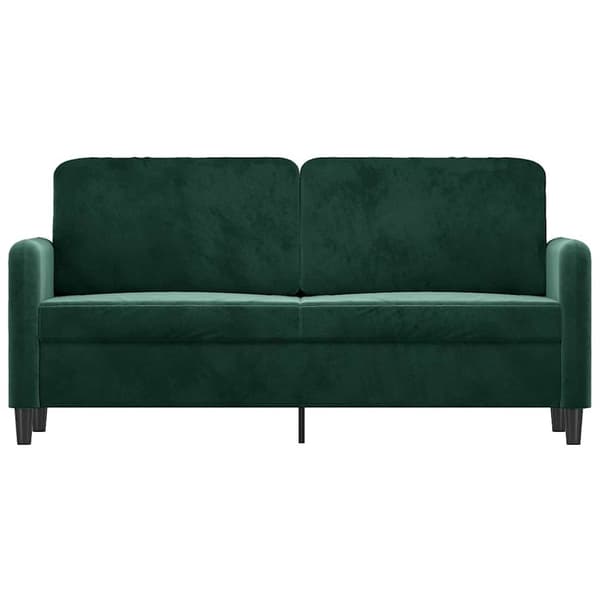 vidaXL 2-sitssoffa mörkgrön 140 cm klädd i sammet