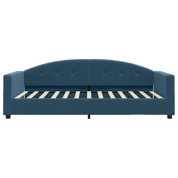 vidaXL Bäddsoffa blå 100x200 cm klädd i sammet