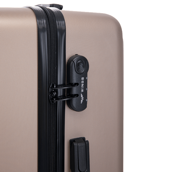 MEDIUM Wings ABS+ COOT 24" champagnefärgad resväska