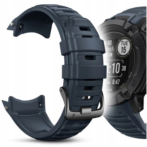 Silikonearmbånd til Garmin Instinct 2X Solar 50mm i farver