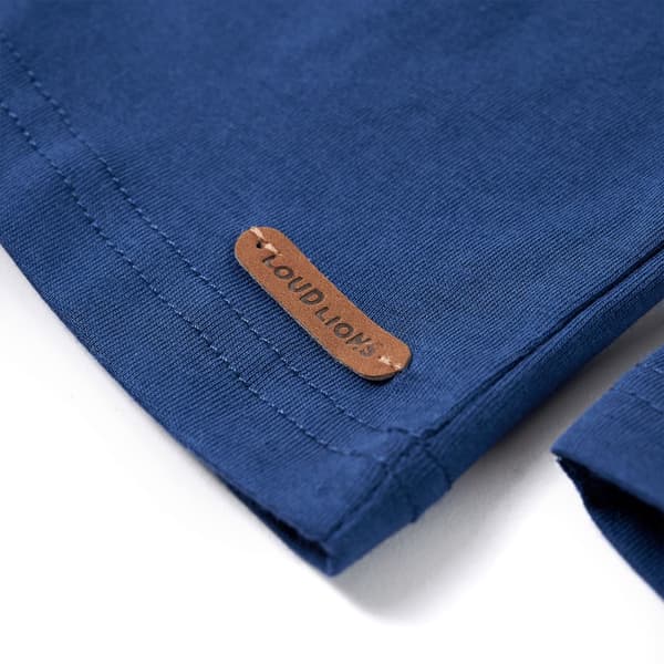 Barn långärmad T-shirt, indigo, 128