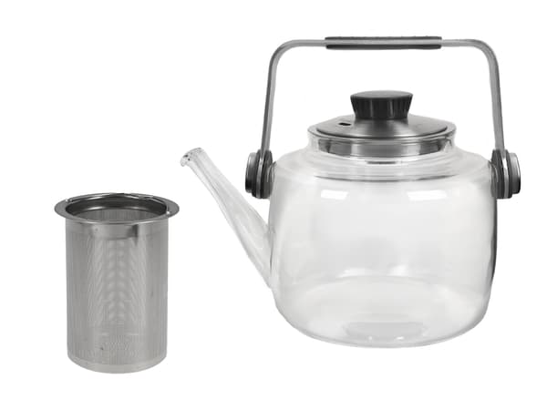 Glaskedel med infuser