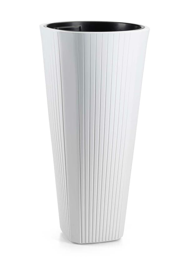Mora blomkruka, hög, vit, 39xh81 cm
